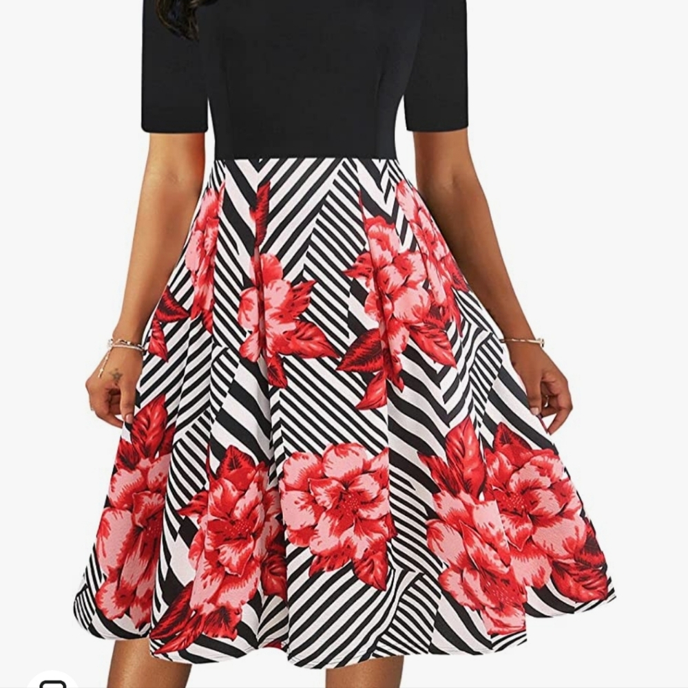Floral Dress with Pockets